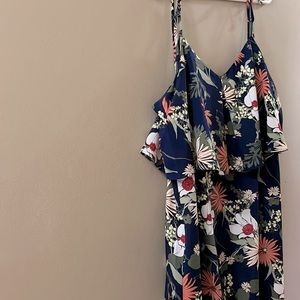 Banana Republic Floral maxi dress with ruffle detail